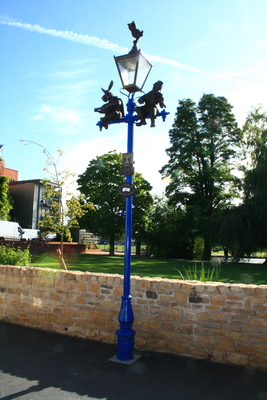 Israel lamp post